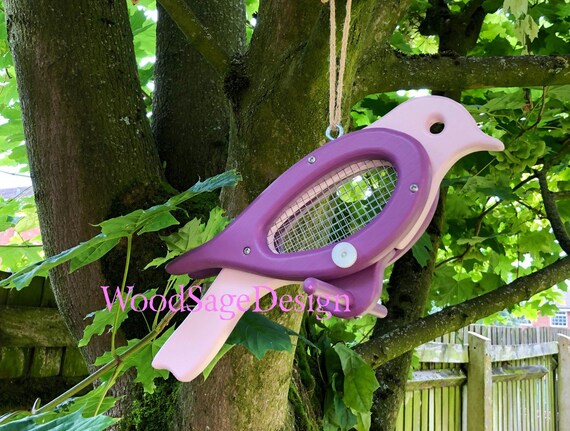 Purple Bird Feeder, Seed, Feeder, Garden Gift, Feeders and Birdhouses,