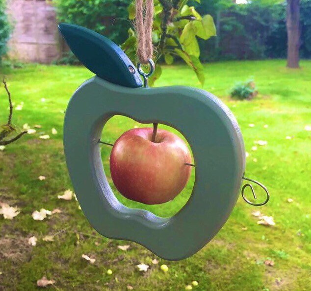 Green Apple Bird Feeder
