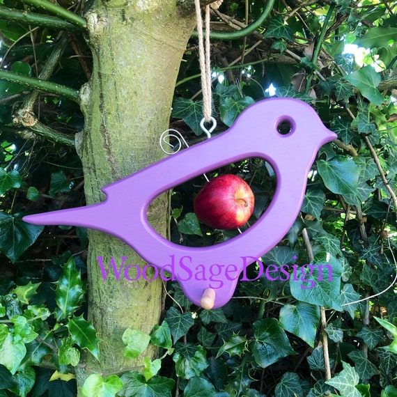 Purple Robin Apple Bird Feeder, Bird Feeder, Outdoors, Garden Gift, Feeders and Birdhouses
