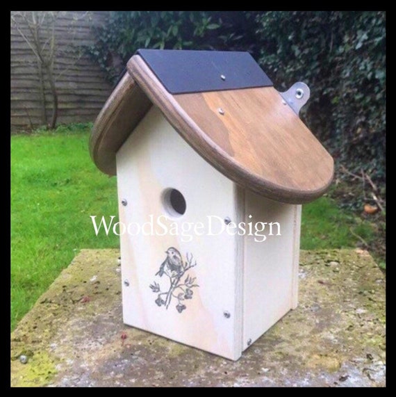 Wooden Bird House Outdoors Garden Gift Birdhouses Etsy