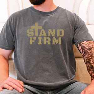 Stand Firm Christian T-Shirt: Vintage Jesus Graphic Tee