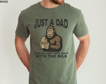 Funny Bigfoot Dad T-Shirt: Father's Day Sasquatch Lover Gift