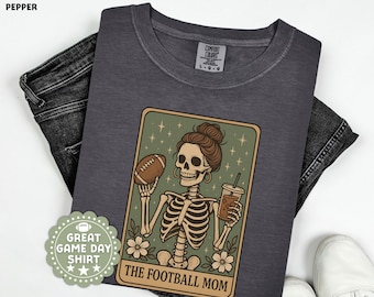 Football Mom Tarot Card Comfort Colors T-Shirt: Game Day Vibes