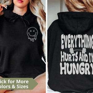 Funny Workout Hoodie: Gym Humor, Comfy Oversized Fit