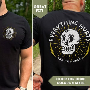 Workout T-Shirt for Men, Gym Muscle Shirt, Funny Gym Lifting Apparel, Weightlifting Shirt, Gift For Fitness Lover, Skull Shirt, Pump Cover