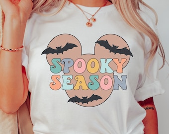Spooky Season Disney Halloween Shirt, Halloween Shirt, Mickey Bat Shirt, Disney Halloween Shirt, Disney Shirt, Mickey Halloween Party Shirt