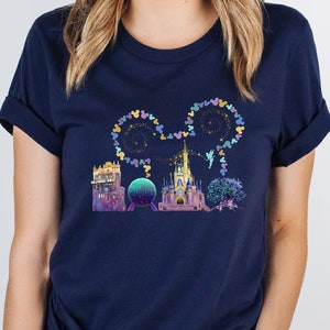 Four Parks Disney World Shirt, Disney Castle Shirt, Magic Kingdom Shirt, 4 Parks Shirt, Colorful Disney Shirt, Disney Shirt, Epcot Shirt