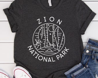 National Park Shirt, Zion Shirt, Camper Gift, Retro Shirt, Camp Shirt, Hiker Shirt, RV Shirt, Camping Shirt, Travel Shirt