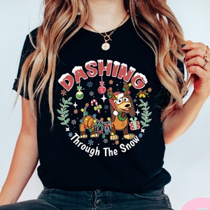 Dashing Through The Snow Slinky Dog Disney Christmas Shirt, Mickey's Very Merry Christmas Party Shirt, Festival Of The Holidays Shirt