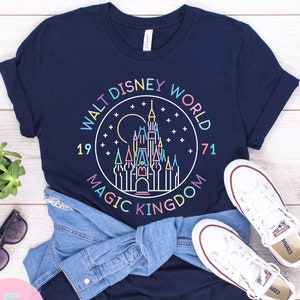 Disney World Shirt, Disney Castle Shirt, Magic Kingdom Shirt, Kids Disney Shirt, Colorful Disney Shirt, Disney Shirt, Unisex Disney Shirt