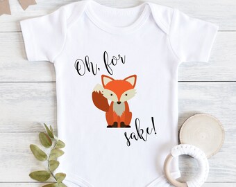 Oh For Fox Sake Baby Shirt, Funny Fox Shirt, Fox Puns, Baby Bodysuit, Youth Shirt, Toddler Shirt, Cute Baby Shirt, Baby Shower Gift