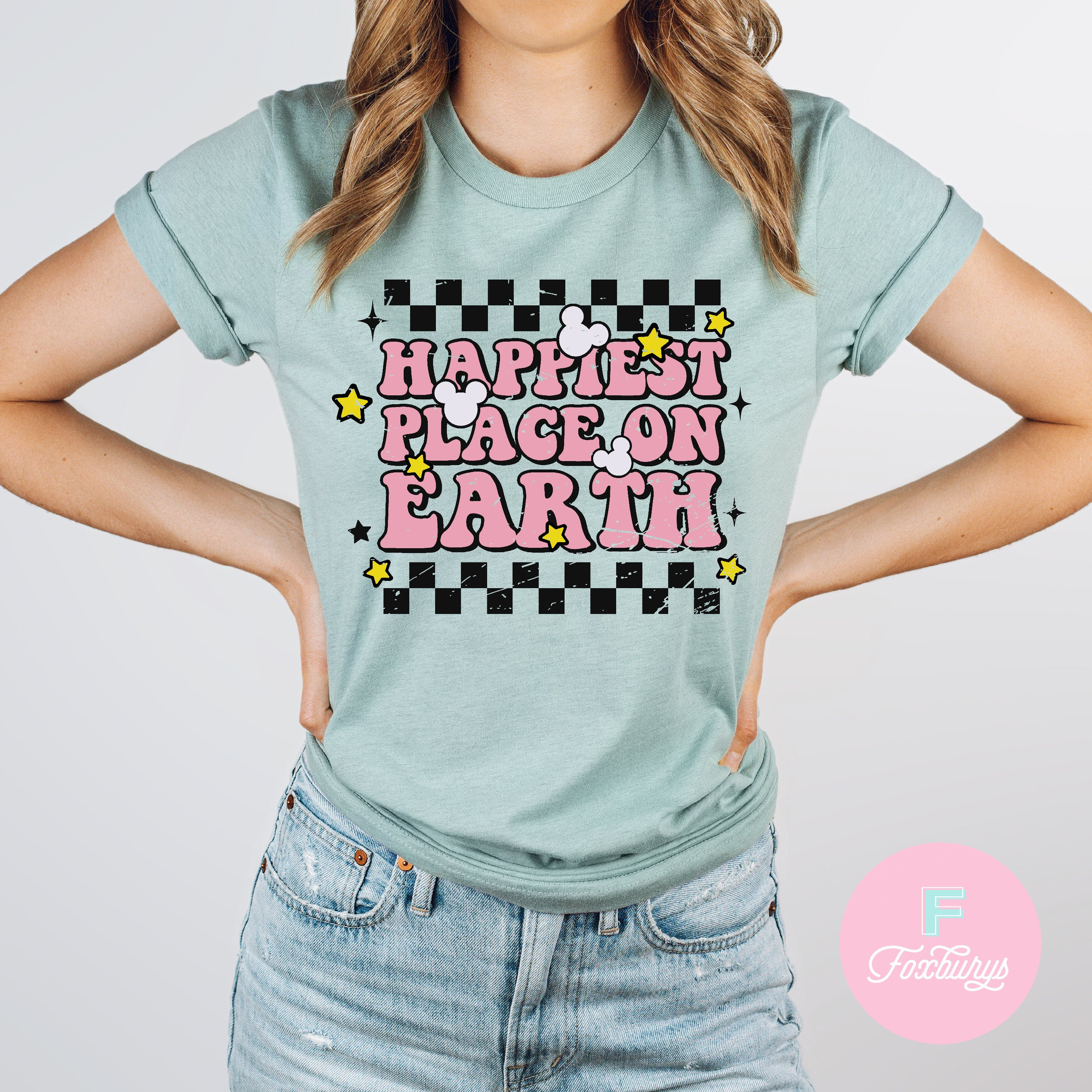 Retro Happiest Place On Earth Shirt, Retro Disneyland Shirt