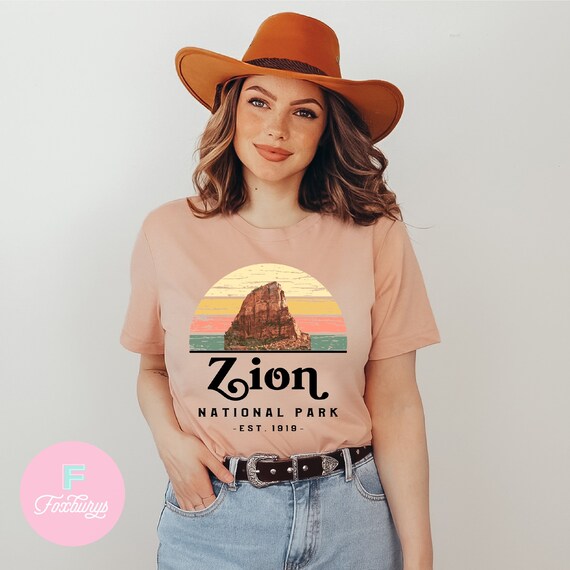Zion National Park Shirt Utah Retro Vintage Hiking Gift Zion National Park Shirt Utah Retro Vintage Hiking Gift
