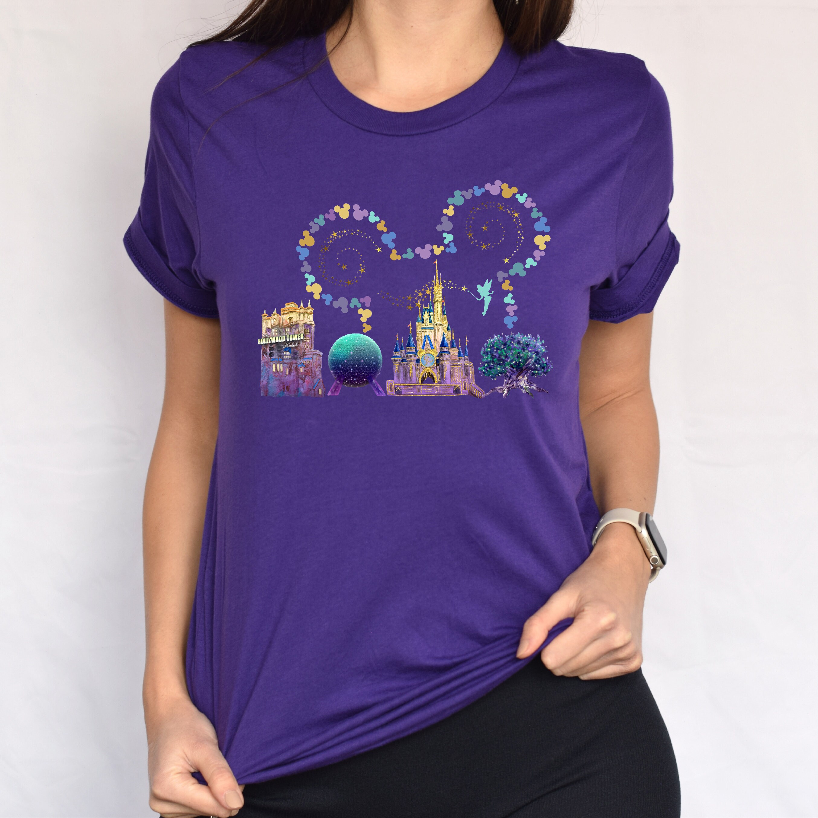 希少　Disney Florida Tシャツ　プリンセス　M コットン100% Disney Woman M Vhtf Florida T-Shirt Princess M Cotton 100