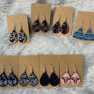 Tear Drop Western Earrings