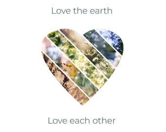 Rainbow Heart Plant Photography Print, Personalized Valentine's Day Gift