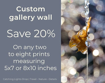 Custom Nature Photography Gallery Wall: Landscape Prints (5x7 or 8x10)