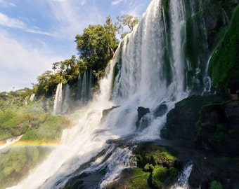 Iguazu Falls Photography Print, Argentina Landscape Art