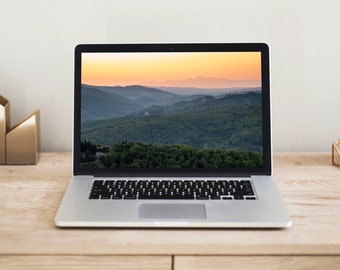 Tuscan Landscape Desktop Wallpaper | Italian Countryside Photo (Digital Download)