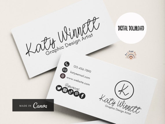 Etsy business cards deals
