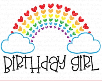 Download Rainbow Birthday Svg Etsy
