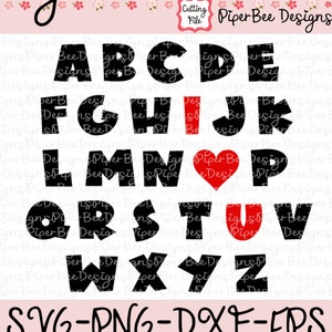 ABC I Love You SVG ABC Svg Valentine’s Day Svg - Etsy