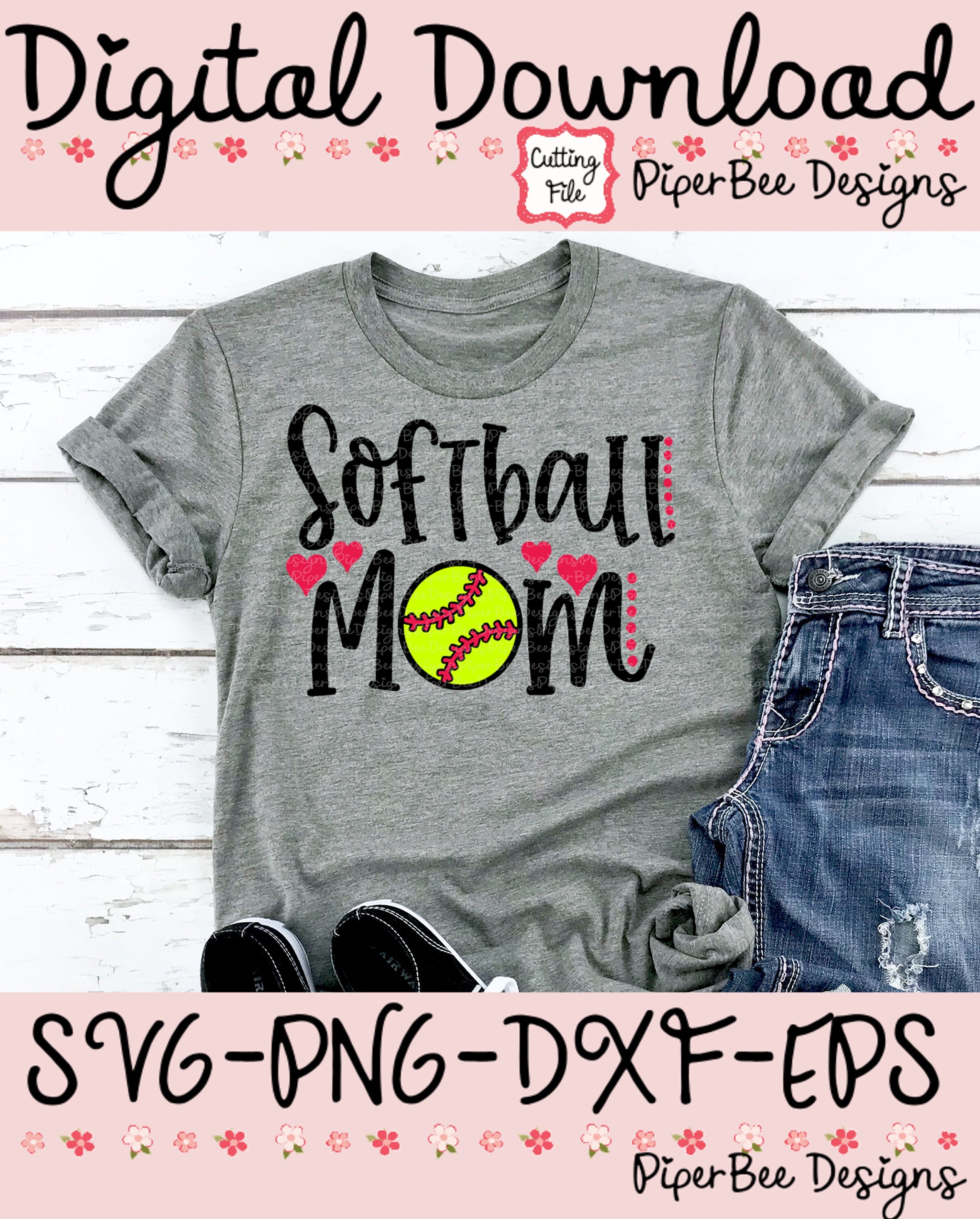 Download Softball Mom Svg Softball Svg Love Softball Svg Softball Etsy