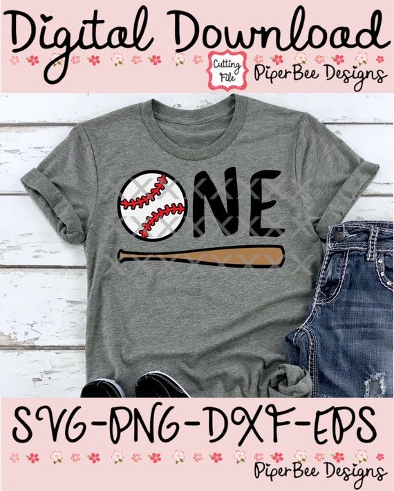 Download First Birthday Baseball Svg 1st Birthday Svg Baseball Etsy