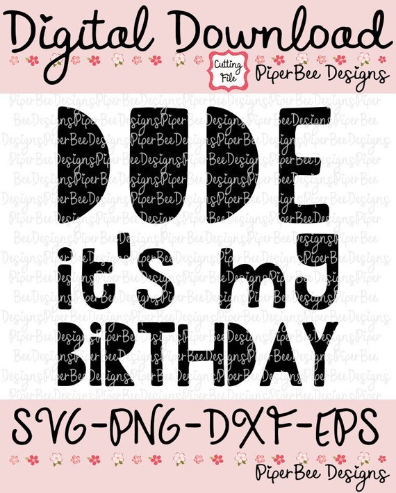Download Dude It S My Birthday Svg Birthday Dude Svg Birthday Boy Etsy
