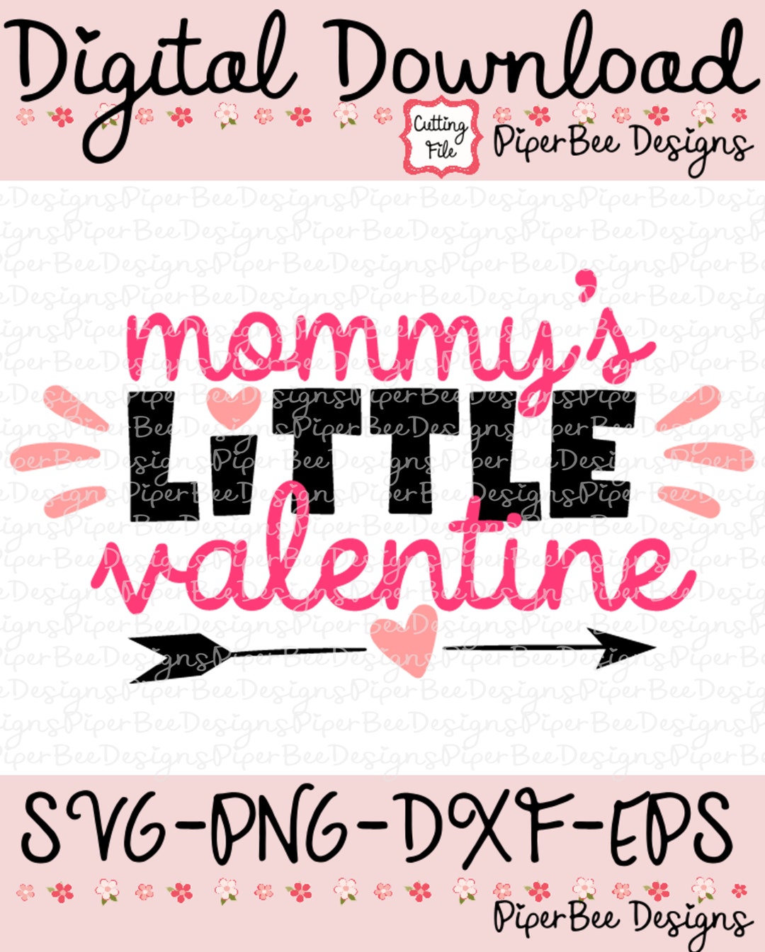 Mommy's Valentine Svg, Mommy's Little Valentine Svg, Girl Valentine SVG ...