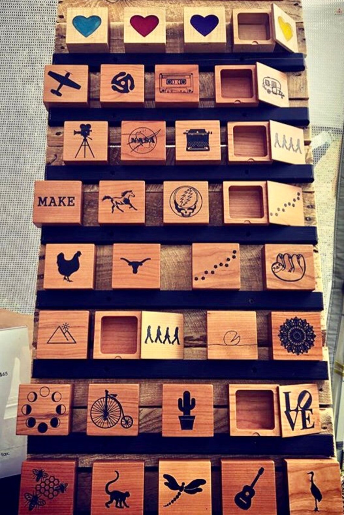 Caja de icono de madera de bicicleta vieja madera de cerezo | Etsy