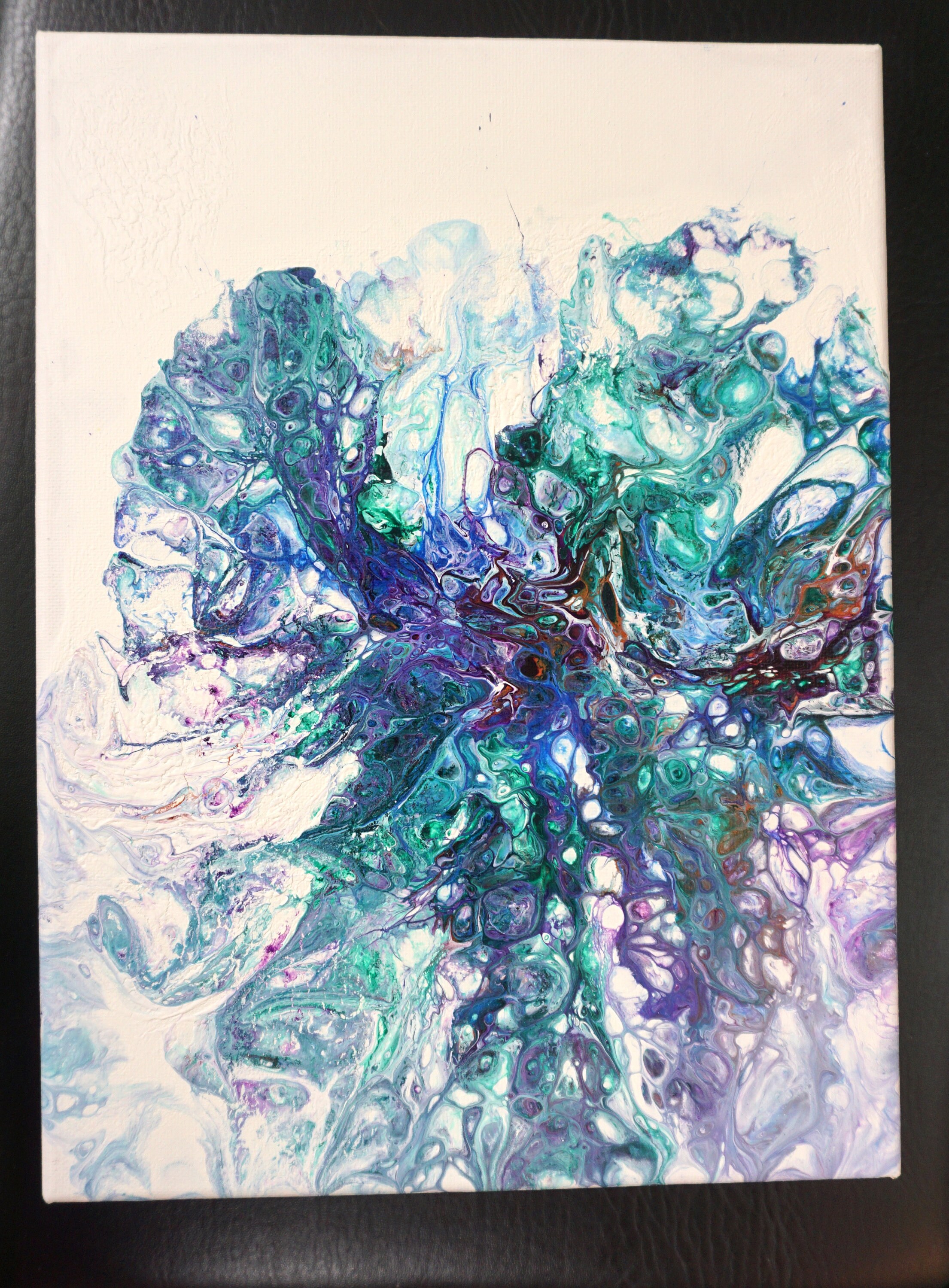 Elephant Drip Pour Painting. Abstract Art. Fluid Painting. Wall