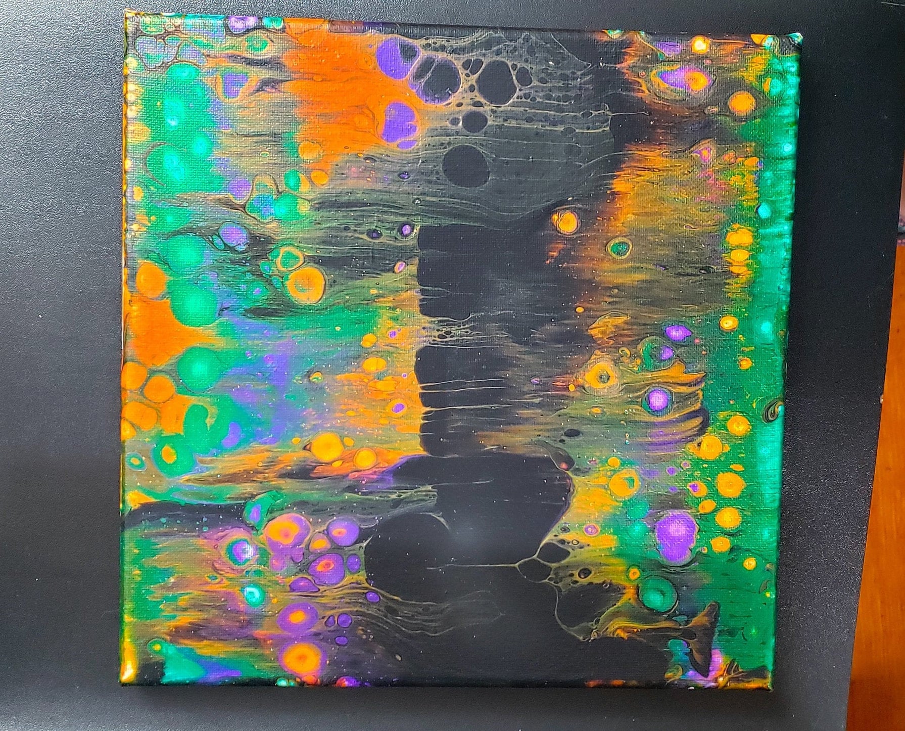 Upside Down Abstract Painting. Fluid Painting. Pour Painting. Etsy