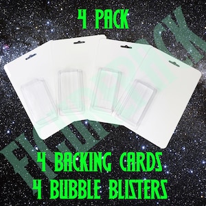DIY Actionfiguren-Verpackung - Leere 6 "x 9" -Kartenrücken und Blisterblasen. 4 Packungen, 10 Packungen, benutzerdefinierte Mengen. Home Bastelset Bootleg Spielzeug