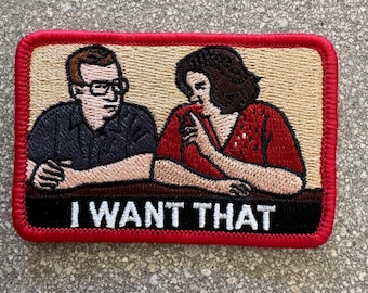 I Want That Napoleon Dynamite Movie Iron On Patch Uncle Rico Funny Woven
