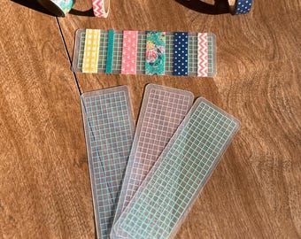 Washi Tape Organizer | Washi Tape Dashboard | Journaling Supplies | Journaling Dashboard | Washi Tape Sample Card | Journaling Bookmark