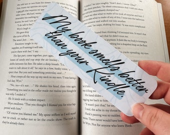Book Smells Better Bookmark | Gift for the Bookworm | Laminated Bookmark | Bookish Gift | Doublesided