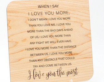 Anniversary Card for Husband, Wooden Card, 5 Year Anniversary Card,