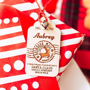 De etiquetas para presente do Papai Noel, etiquetas do Papai Noel personalizadas, etiquetas do Papai Noel de madeira, etiquetas para meias infantis, etiquetas para presentes de Natal, etiquetas do Papai Noel, etiquetas personalizadas