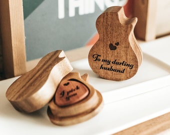 5 Year Anniversary Gifts for Him, Wood Anniversary Gift For Him, 5th Anniversary Gift For Him, Wood Gift For Husband, Wood Guitar Pick