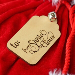 Etiquetas de presente de Papai Noel, etiquetas de presente de Natal, etiqueta de presente de Papai Noel, etiquetas de presente de feriado, etiqueta de Natal, etiqueta de nome personalizada, etiquetas de Natal personalizadas