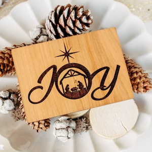 Tarjeta de Navidad Cristiana Madera, Tarjeta de Natividad, Tarjetas de Navidad Religiosas 2023, Tarjetas de Navidad del Niño Jesús, Tarjeta de Navidad de Cristo para la Iglesia, Alegría