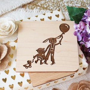 Nuevo regalo familiar para bebés, nueva tarjeta para padres, nueva tarjeta para bebés, tarjeta de felicitación de madera, tarjeta de baby shower, bienvenido a mi mundo, tarjeta de felicitación