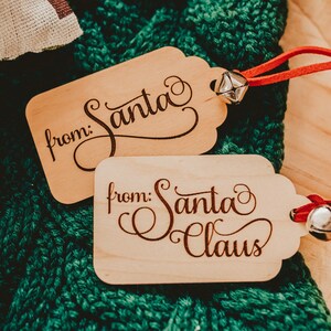 Etiqueta de Papai Noel, etiquetas de presente de Natal, etiqueta de Papai Noel, etiqueta de Papai Noel de Natal, presente de Natal, etiqueta de entrega especial, etiqueta de madeira cortada a laser