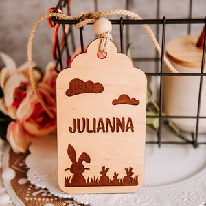 Etiqueta grande, Etiquetas de cesta de Páscoa, Cesta de Páscoa personalizada, Etiqueta de nome infantil, Decoração de Páscoa, Etiquetas de presente com nome de Páscoa, Cartões de lugar de Páscoa,