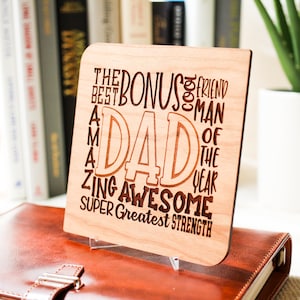 Gift for Stepdad, Fathers Day Card, Stepdad Gifts, Fathers Day Gift, Stepfather, Bonus Dad, Stepdad,