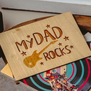 Regalo per la festa del papà da parte del figlio, biglietto per la festa del papà, biglietto in legno, mio padre è fantastico