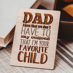Regalo divertido para papá, tarjeta divertida del Día del Padre, regalo del Día del Padre de la hija, regalo personalizado,