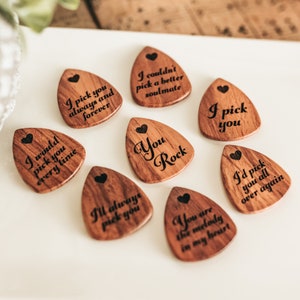 Picks I Pick You Guitar Pick Him, Anniversary Gift For Him, Personalized Guitar Pick, Custom Guitar Pick, Engraved Guitar Pick, Boyfriend image 6