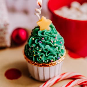 Cupcake Candle, Dessert Candle, Scented Candle, Birthday Candle, Cake Candle, Food Candle, Birthday Gift, Handmade Candle, Christmas Gift